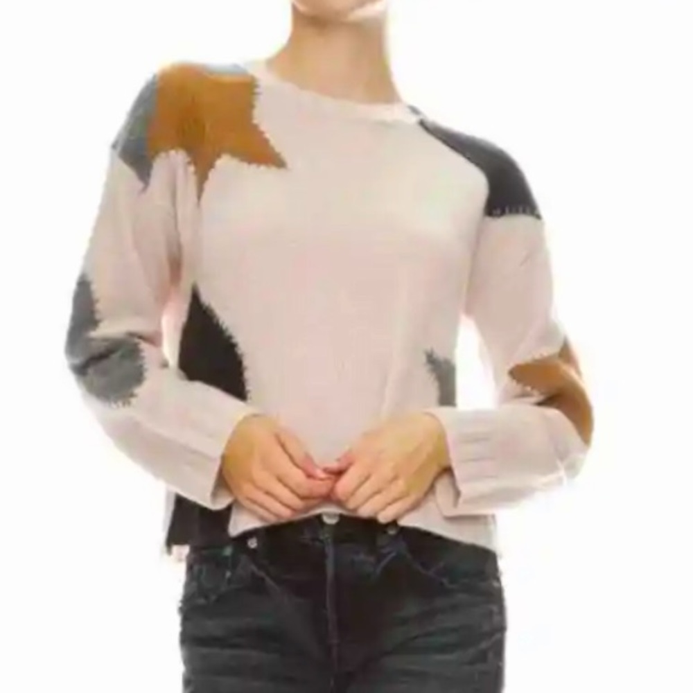 360 Cashmere Julia Star Patch Sweater XS
